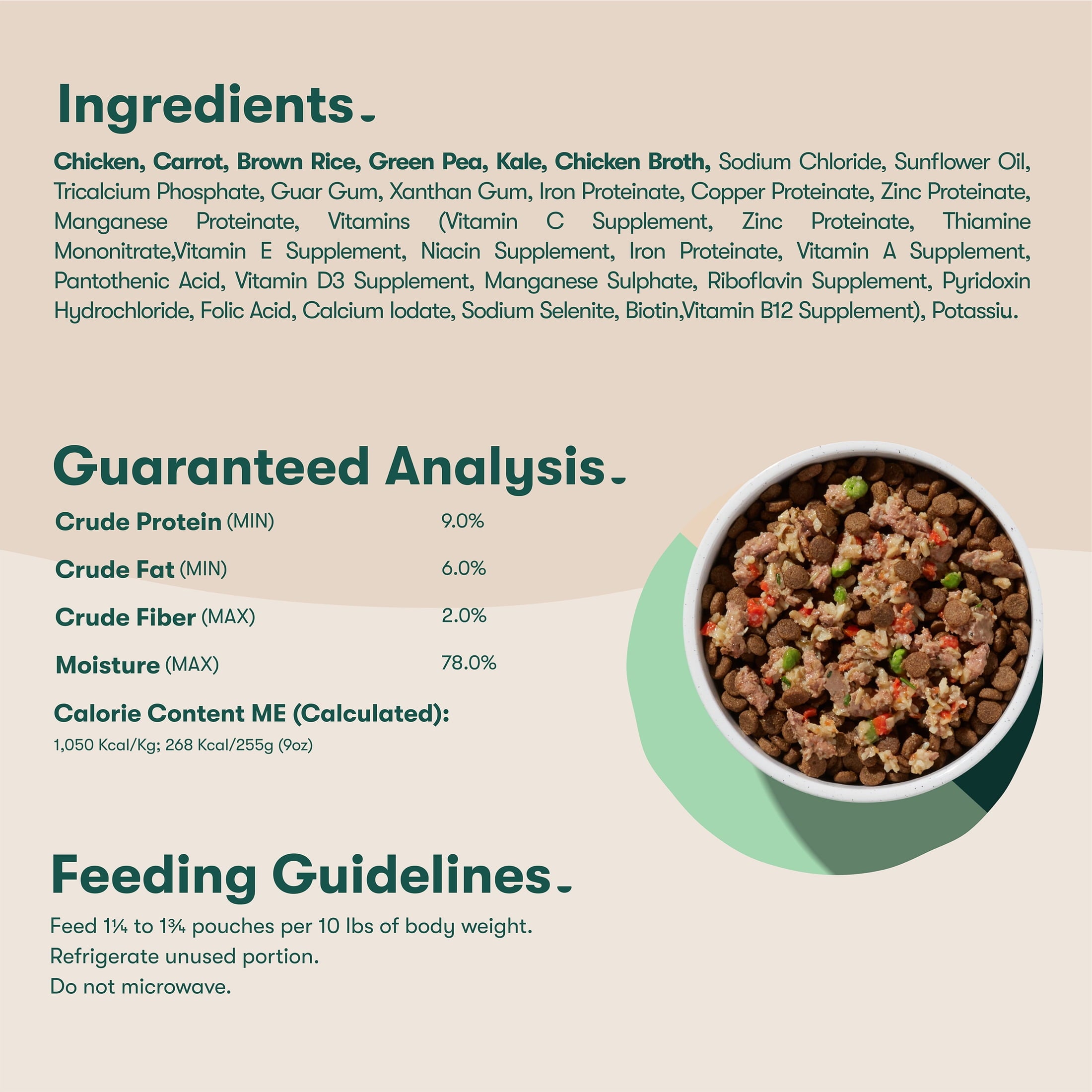 (6 pack) Jinx Homemades Chicken Recipe Wet Natural Dog Food, 9 oz. Pouch