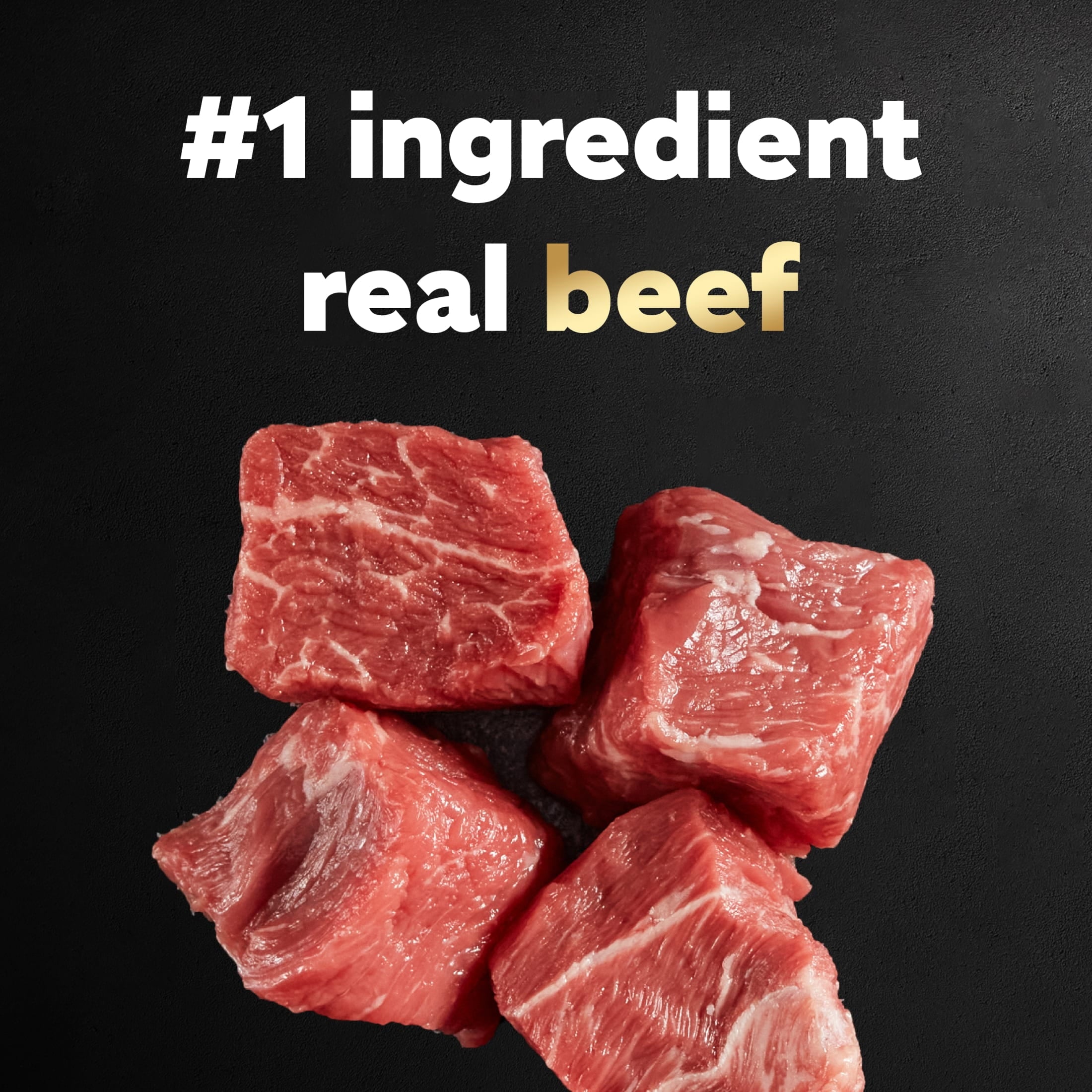 (4 pack) Cesar Loaf And Topper Angus Beef With Bacon And Cheese Wet Dog Food, 3.5 Oz Tray