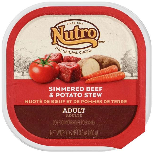 3.5 oz Simmered Beef & Potato Stew Caned Dog Food