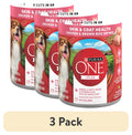 (3 pack) Purina ONE Plus Tender Cuts in Gravy Skin and Coat Chicken and Brown Rice Entree Natural with Added Vitamins and Minerals Wet Dog Food, 13 oz Can