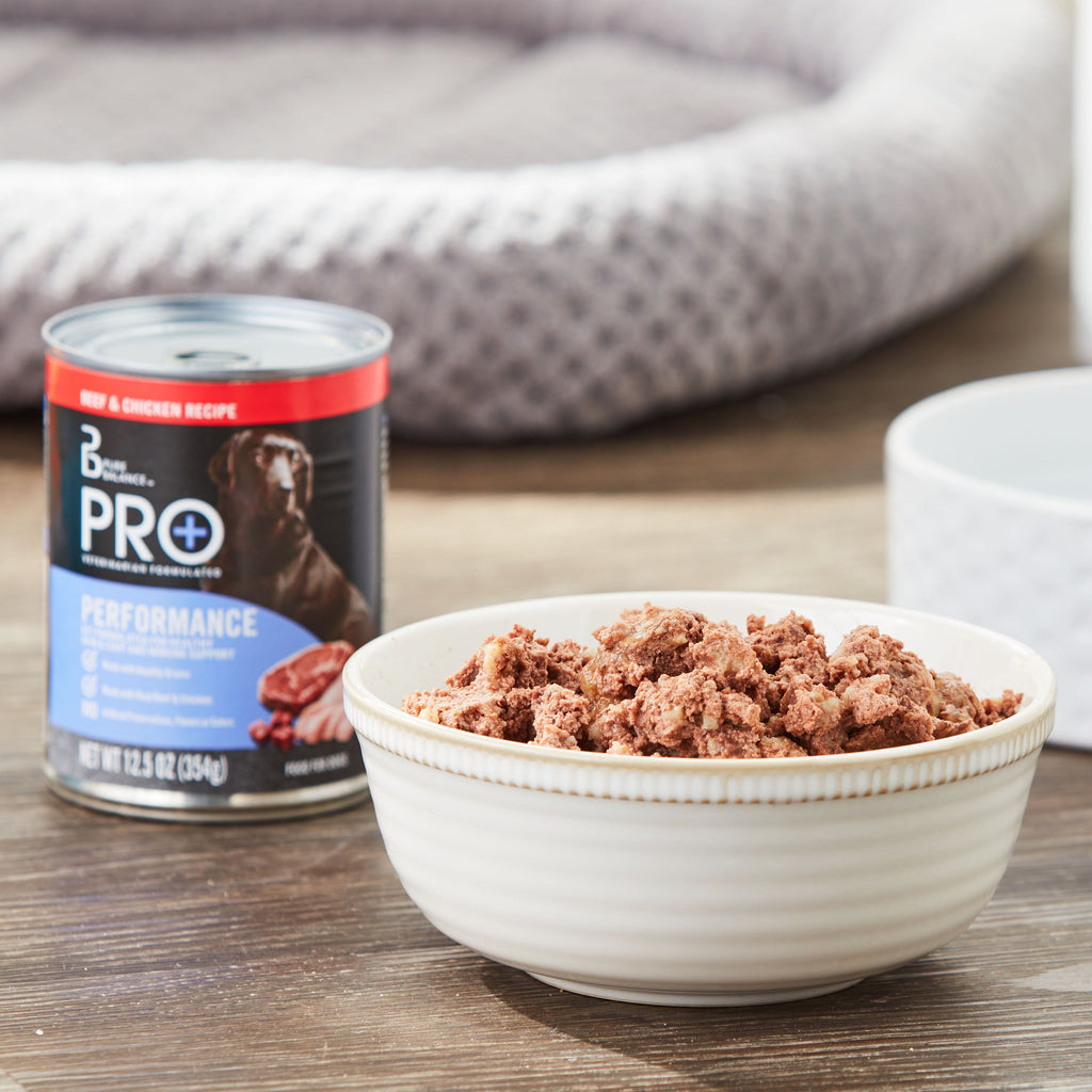 (2 pack) Pure Balance Pro+ Performance Beef & Chicken Recipe Wet Dog Food, 12.5 oz Cans (6 Pack)