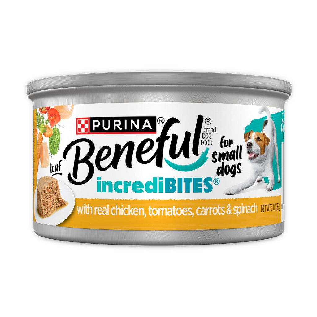 (6 pack) Purina Beneful Small Breed Wet Dog Food, IncrediBites Loaf With Real Chicken Recipe