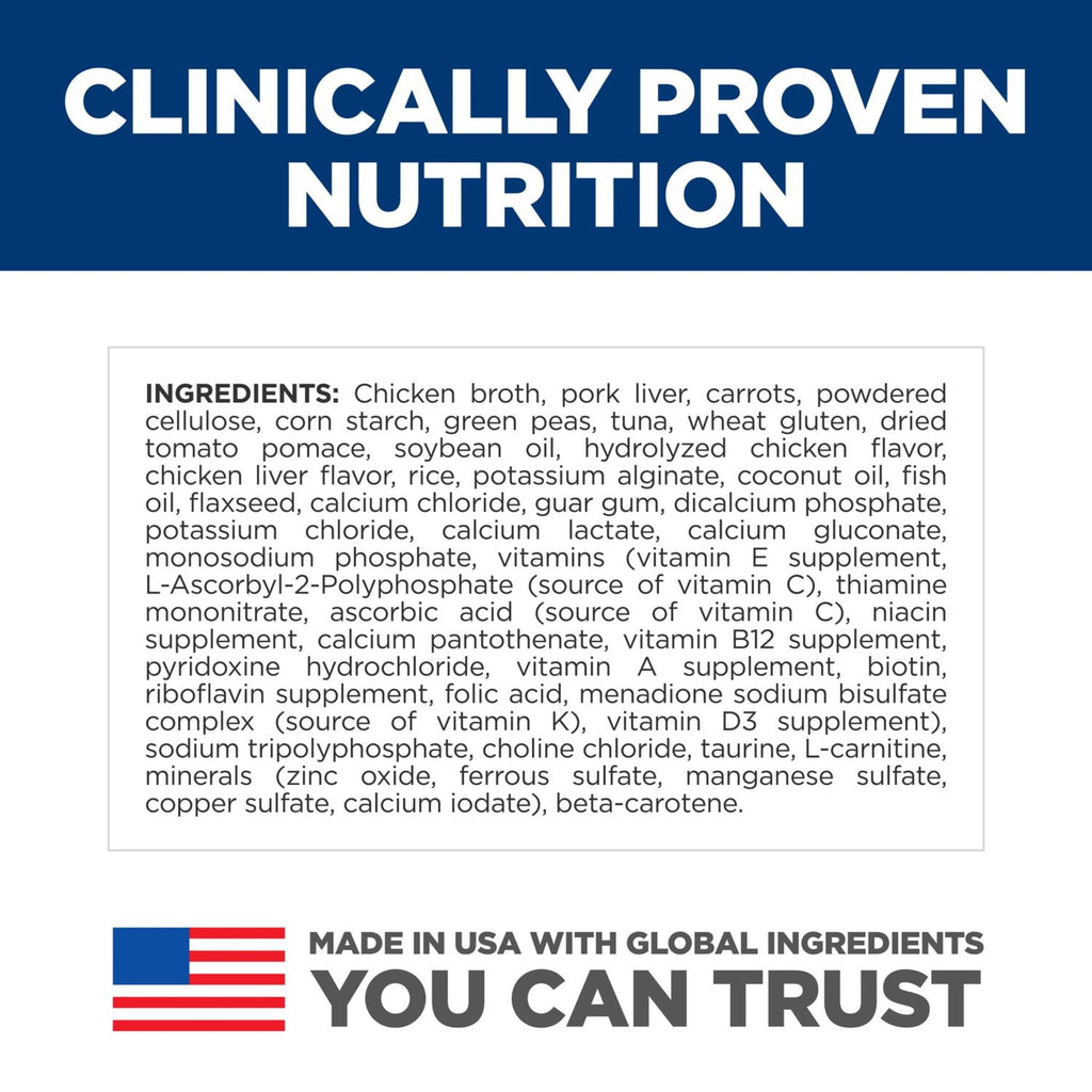 Hill's Science Diet Perfect Weight & Joint Support Hearty Vegetables & Tuna Wet Dog Food, 12.5oz Can 12pk