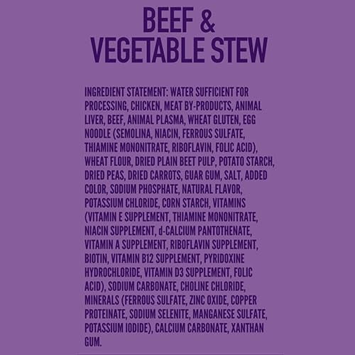 A Strong Heart Wet Dog Food Pouches, Beef & Vegetable Stew, 3.5 oz Pouches (Pack of 24), Made in The USA with Real Beef