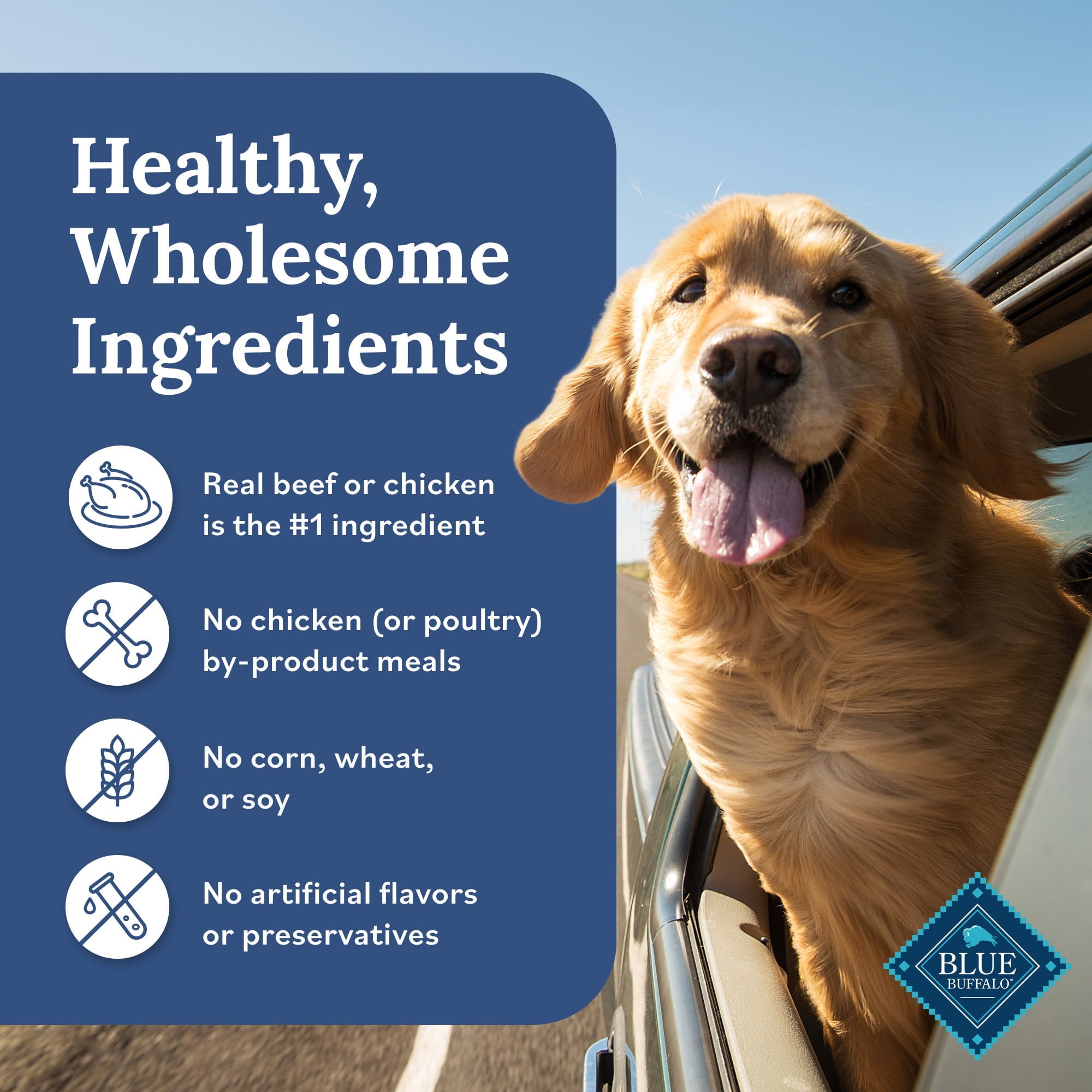 Blue Buffalo Tender Shreds Toppers, Natural Dog Food, 2.5-oz. Pouch, 12-Count Variety Pack