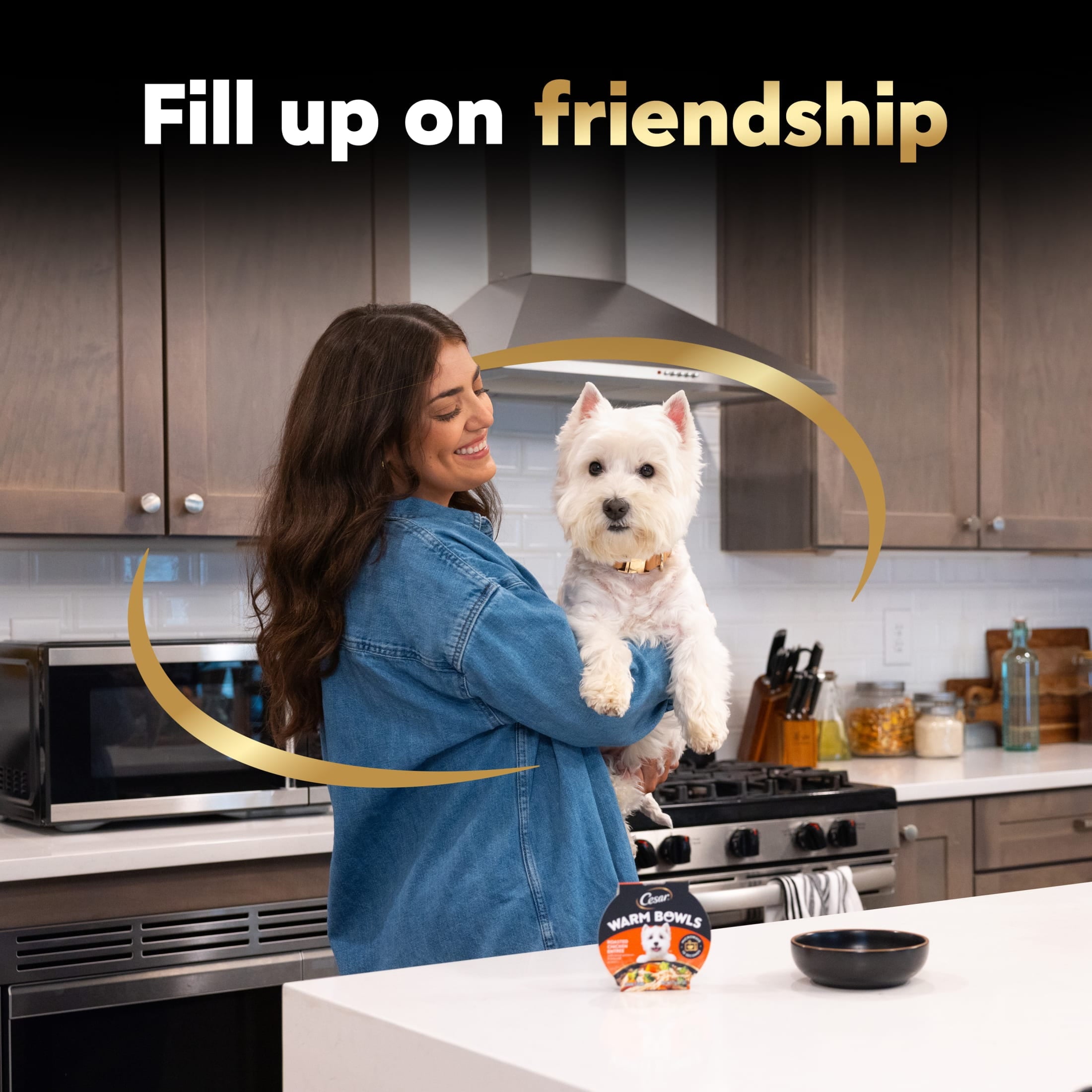 Cesar Warm Bowls Wet Dog Food Roasted Chicken Entrée, 2.7 Oz. Trays, 10-Pack