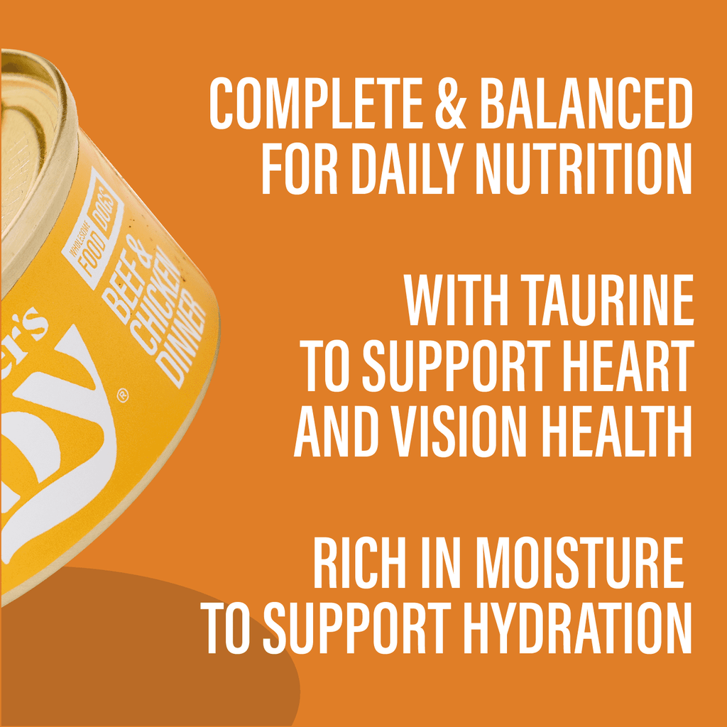 Chewer's Joy Variety Pack Paté Dinner for Dogs (24 Cans, 85g) – Beef & Chicken, Beef & Vegetables, Chicken & Salmon, Chicken & Rice – Natural Wet Dog Food, Complete & Balanced