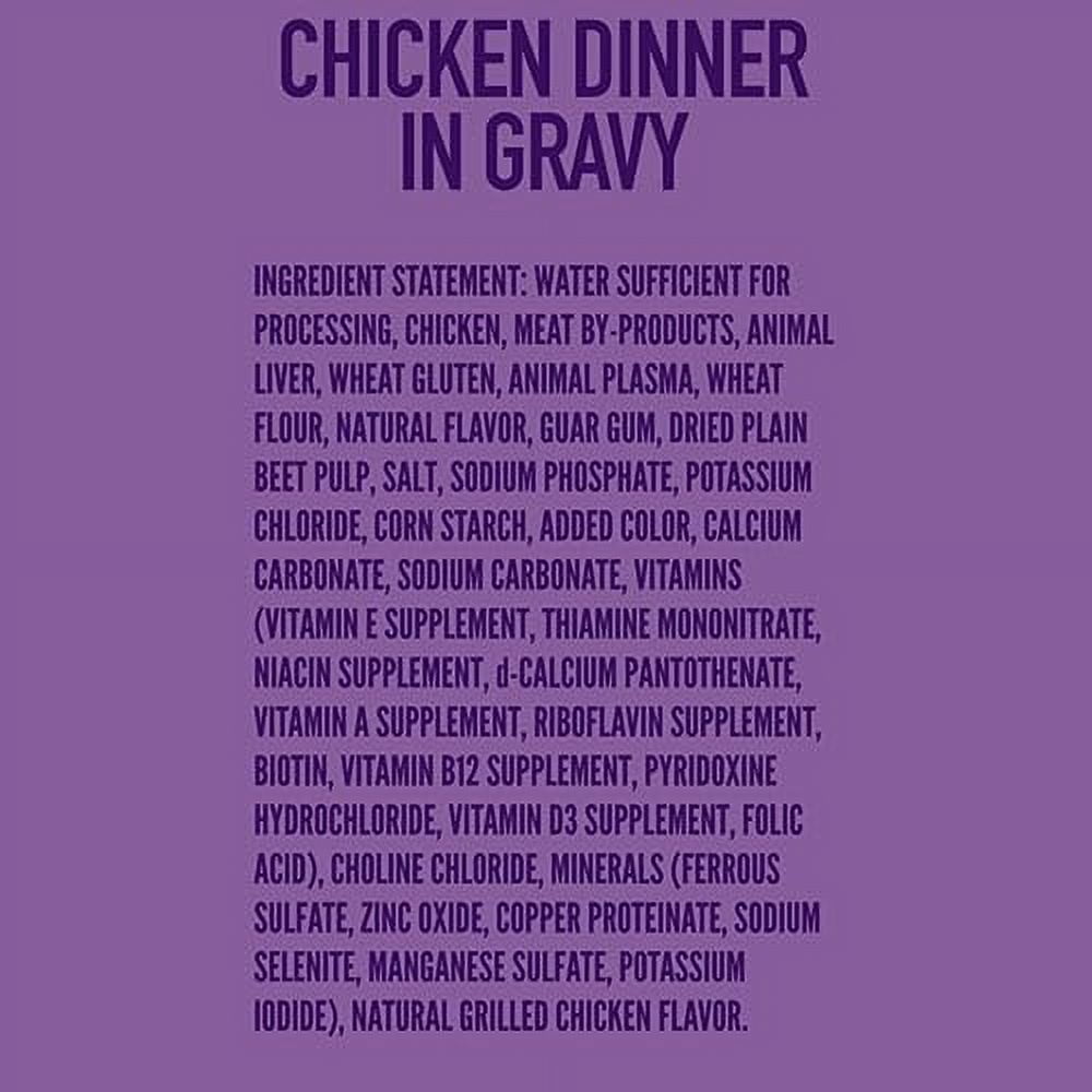 A Strong Heart Wet Dog Food Pouches, Chicken Dinner in Gravy, 3.5 oz Pouches (Pack of 24), Made in The USA with Real Chicken