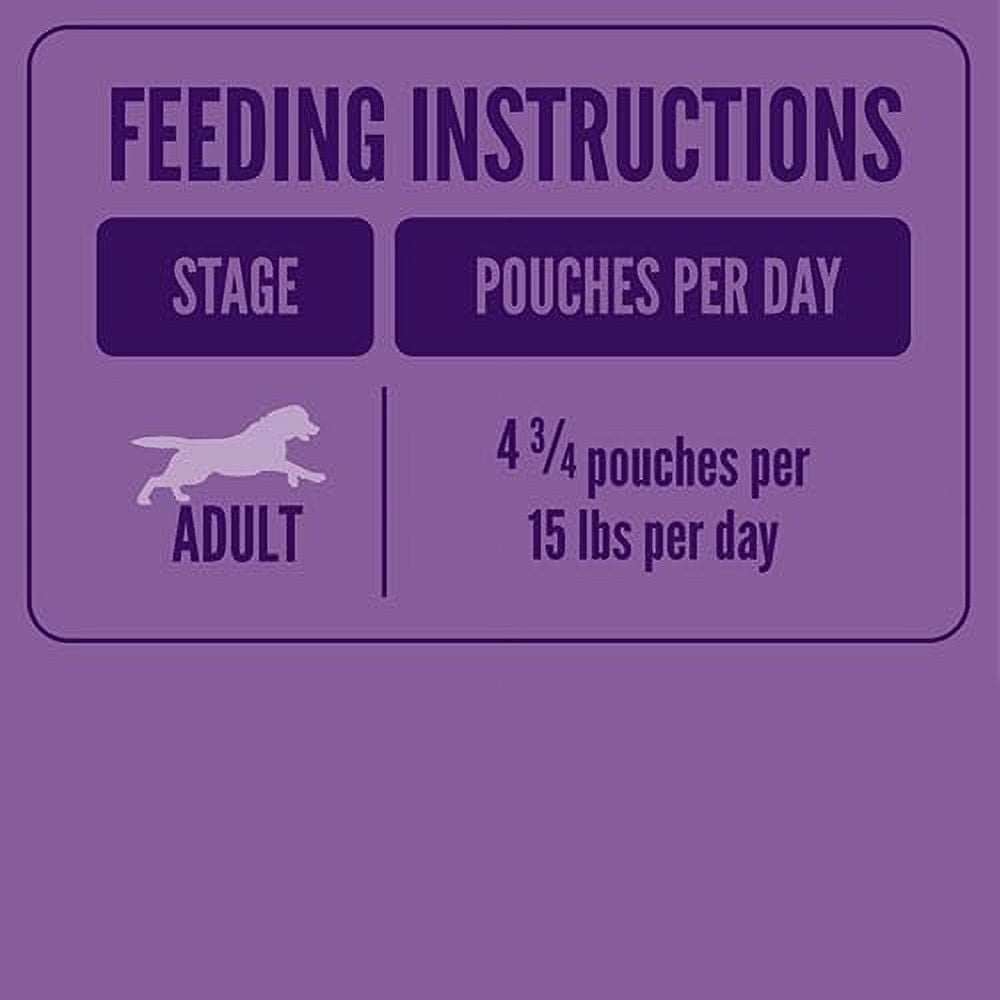 A Strong Heart Wet Dog Food Pouches, Beef & Vegetable Stew, 3.5 oz Pouches (Pack of 24), Made in The USA with Real Beef