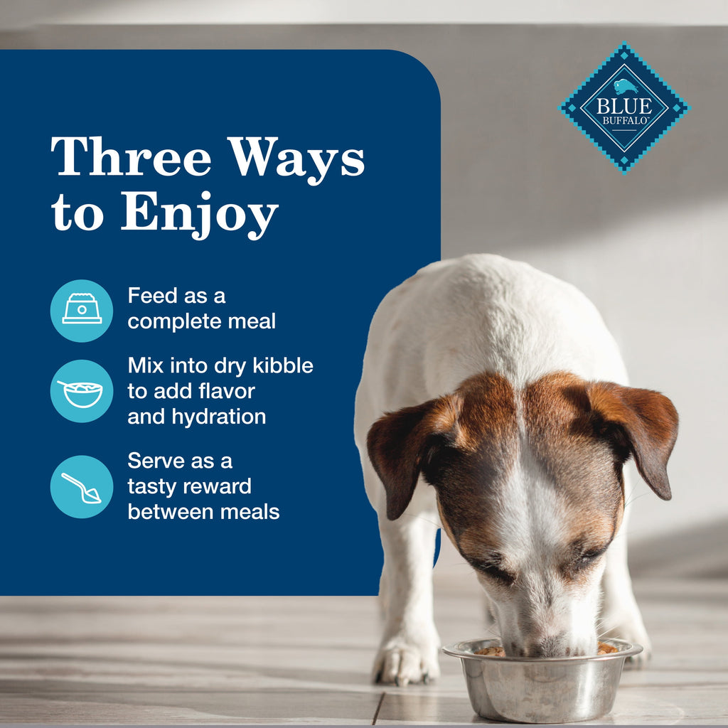 (6 pack) Blue Buffalo Homestyle Recipe Senior Wet Dog Food, Chicken Dinner, 12.5-oz. Can