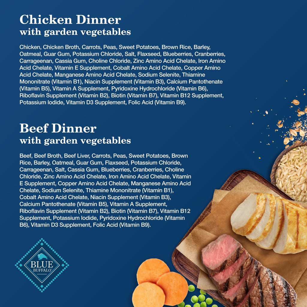 Blue Buffalo Homestyle Recipe Adult Wet Dog Food, Chicken and Beef, 12.5-oz. Can (6 Count)