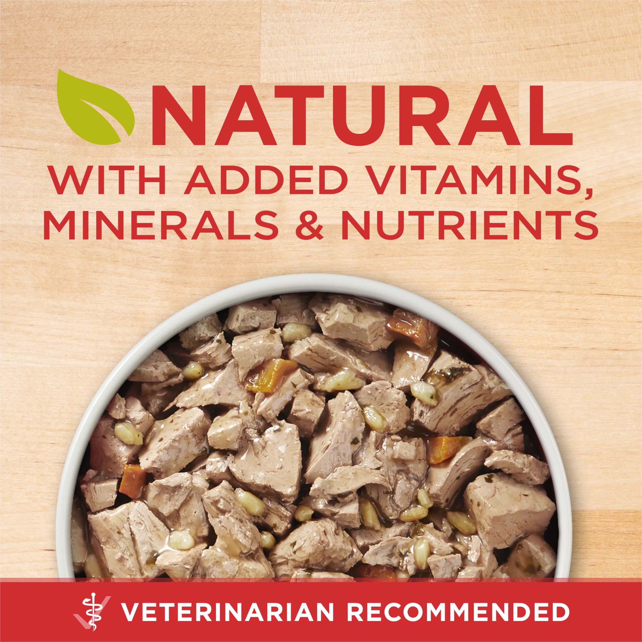 (3 pack) Purina ONE Plus Tender Cuts in Gravy Skin and Coat Chicken and Brown Rice Entree Natural with Added Vitamins and Minerals Wet Dog Food, 13 oz Can