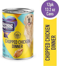 A Strong Heart Wet Dog Food, Chopped Chicken Dinner - 13.2 oz Cans (Pack of 12), Made in The USA with Real Chicken
