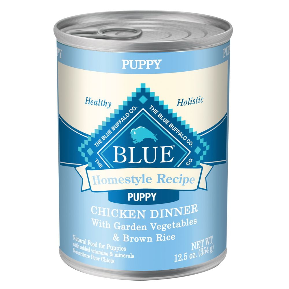 Blue Buffalo Homestyle Recipe PUPPY Chicken Dinner Wet Dog Food - 12.5oz (Pack of 8)