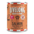 Livelong Healthy & Strong: 12 Pack: Salmon & Sweet Potato Recipe - 12.5oz Cans, Wet Dog Food, High Protein, All Natural, No Preservatives,