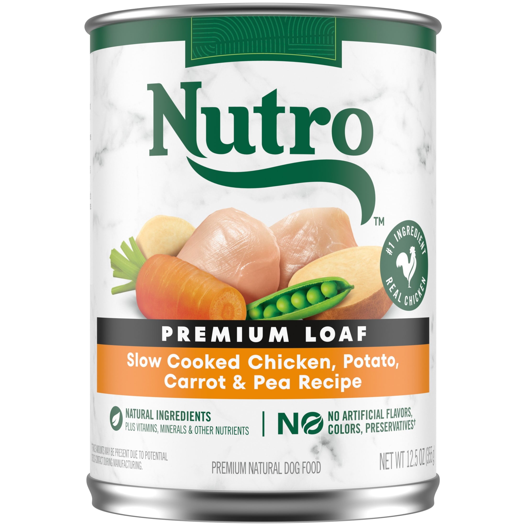 Nutro Natural Choice Premium Loaf Chicken Recipe Adult Wet Dog Food 12.5 Oz Can Pack Of 12