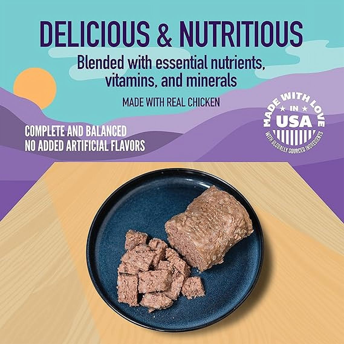 A Strong Heart Wet Dog Food, Chopped Chicken Dinner - 13.2 oz Cans (Pack of 12), Made in The USA with Real Chicken