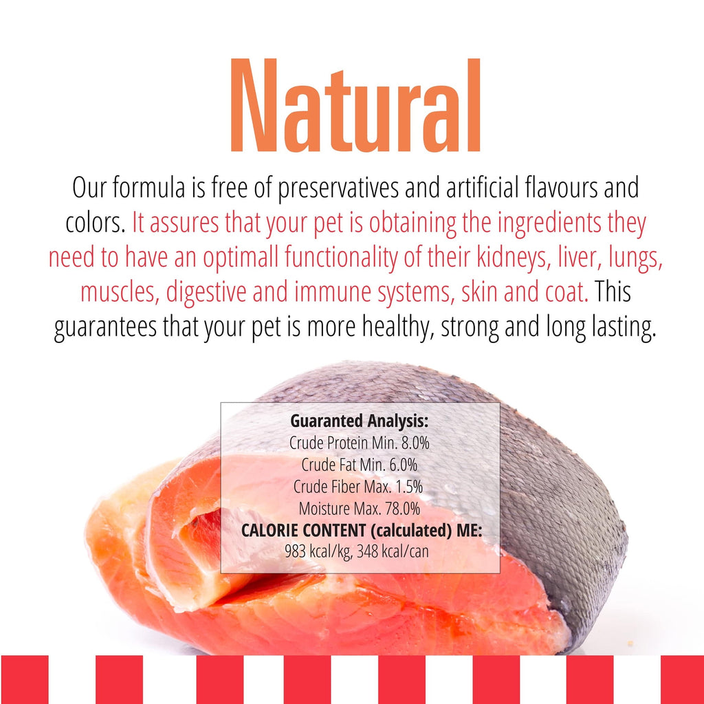 Livelong Healthy & Strong: 12 Pack: Salmon & Sweet Potato Recipe - 12.5oz Cans, Wet Dog Food, High Protein, All Natural, No Preservatives,