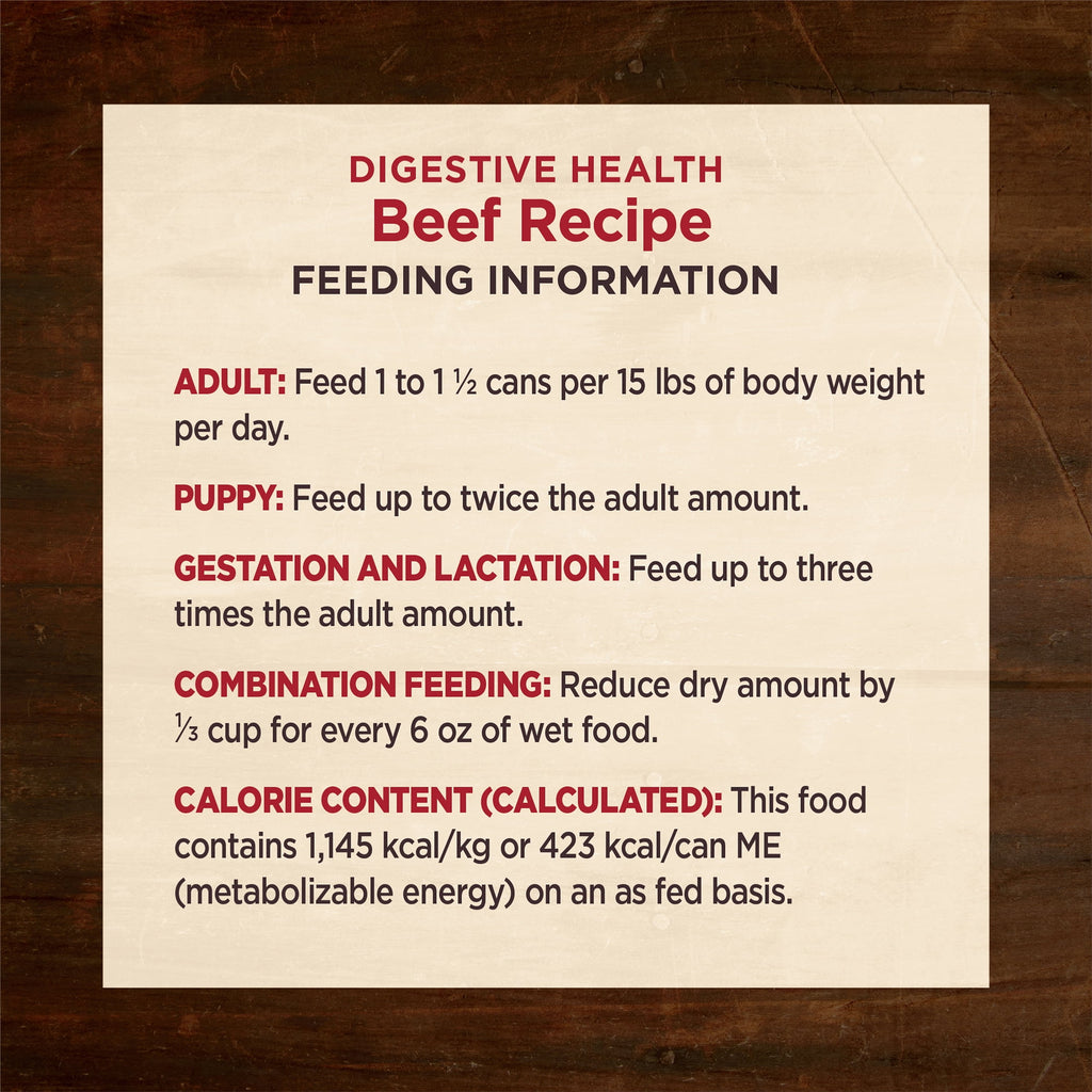 Wellness CORE Digestive Health Beef Grain Free Wet Dog Food, 13 Ounce Can (Pack of 12)