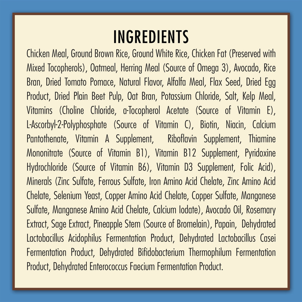 AvoDerm Natural Chicken Meal & Brown Rice - Dry Puppy Food 4.4 lb