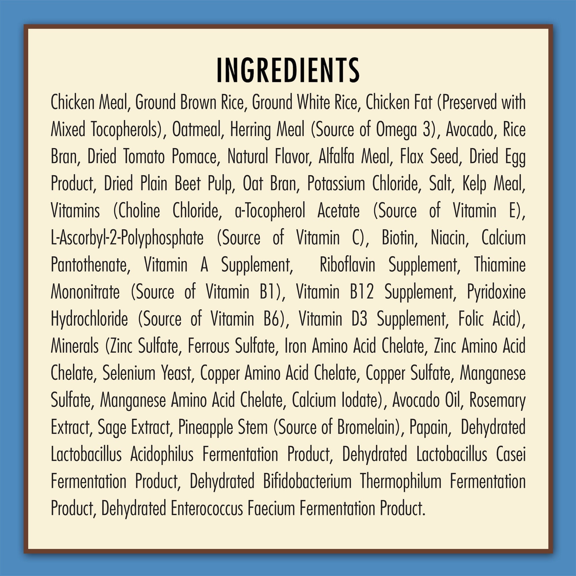 AvoDerm Natural Chicken Meal & Brown Rice - Dry Puppy Food 4.4 lb