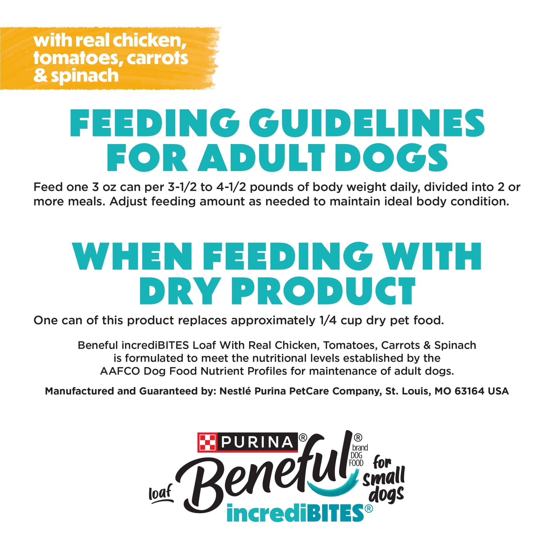 (6 pack) Purina Beneful Small Breed Wet Dog Food, IncrediBites Loaf With Real Chicken Recipe