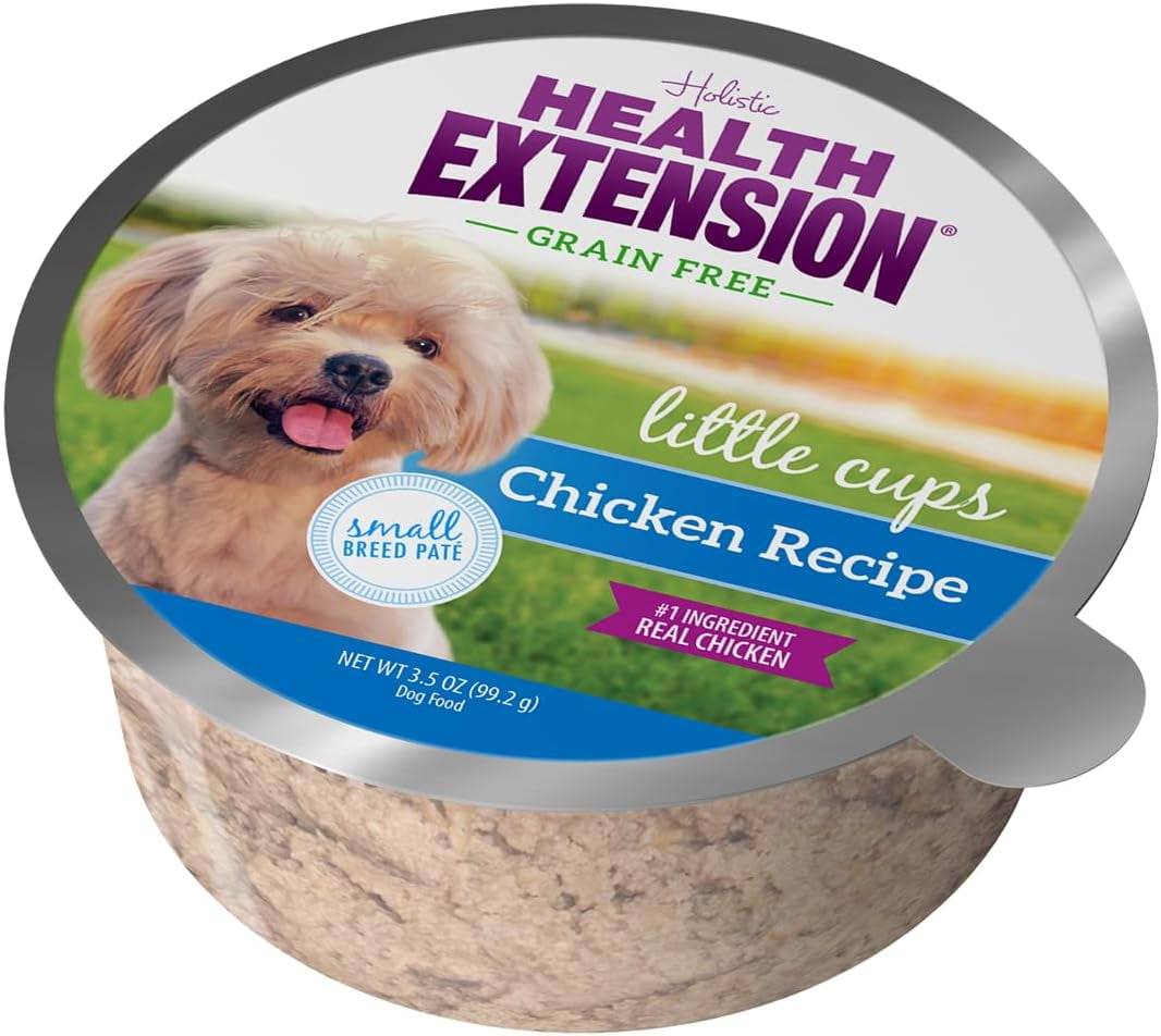 Health Extension Wet Dog Food Little Cups Small Breed Variety Box Chicken & Turkey Recipe (3.5 Oz) | All Life Stages | Added Vitamins & Minerals