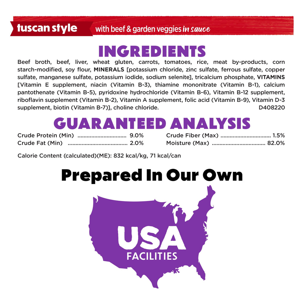 (4 pack) Purina Beneful Medleys Wet Dog Food Variety Pack with Tuscan, Romana, and Mediterranean Style Dog Food in Dog Gravy, 12 Pack